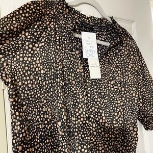 NWT Current Air Leopard Blouse
